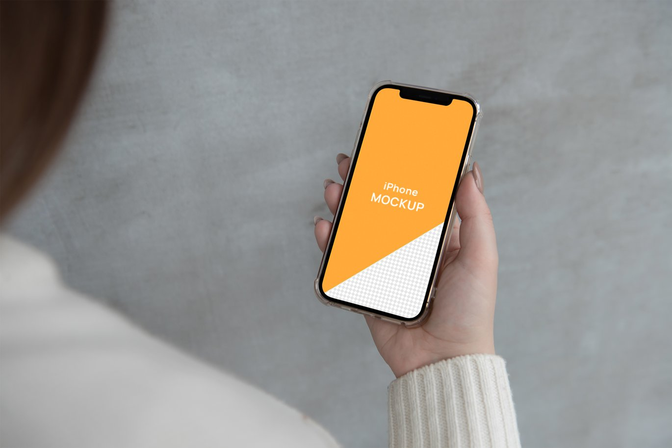 图片[3]-iPhone 12 Pro in Hand Mockup Minimalistic（113638）-技能树